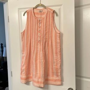 Faherty Isha cotton gauze dress XL